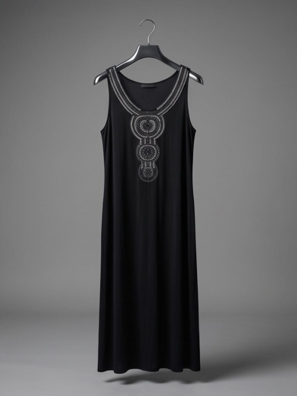 Black Beaded maxi Dress